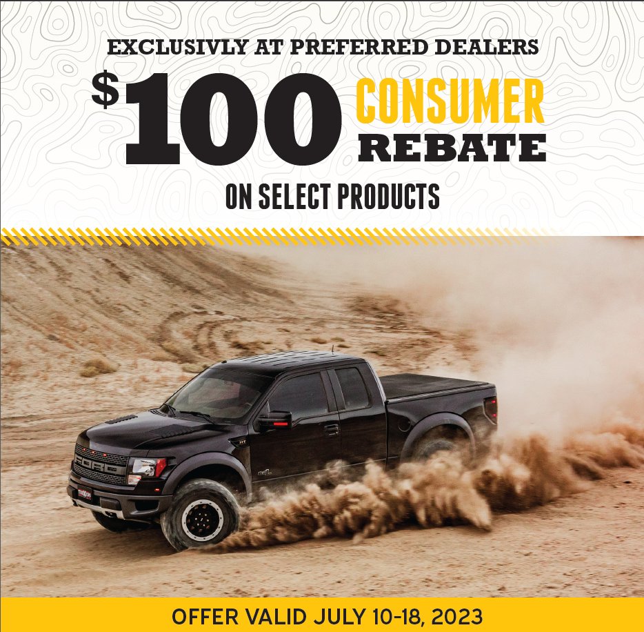 AlamoTruckGear's tweet image. Upgrade your truck with the best bed covers and get a rebate of up to $100! Choose from BAKFlip G2, RetraxPRO MX, Roll-N-Lock M-Series, and more. This special starts July 10, thru July 18, 2023. #bak #extang #retrax #truxedo #rollnlock #alamotruckgear