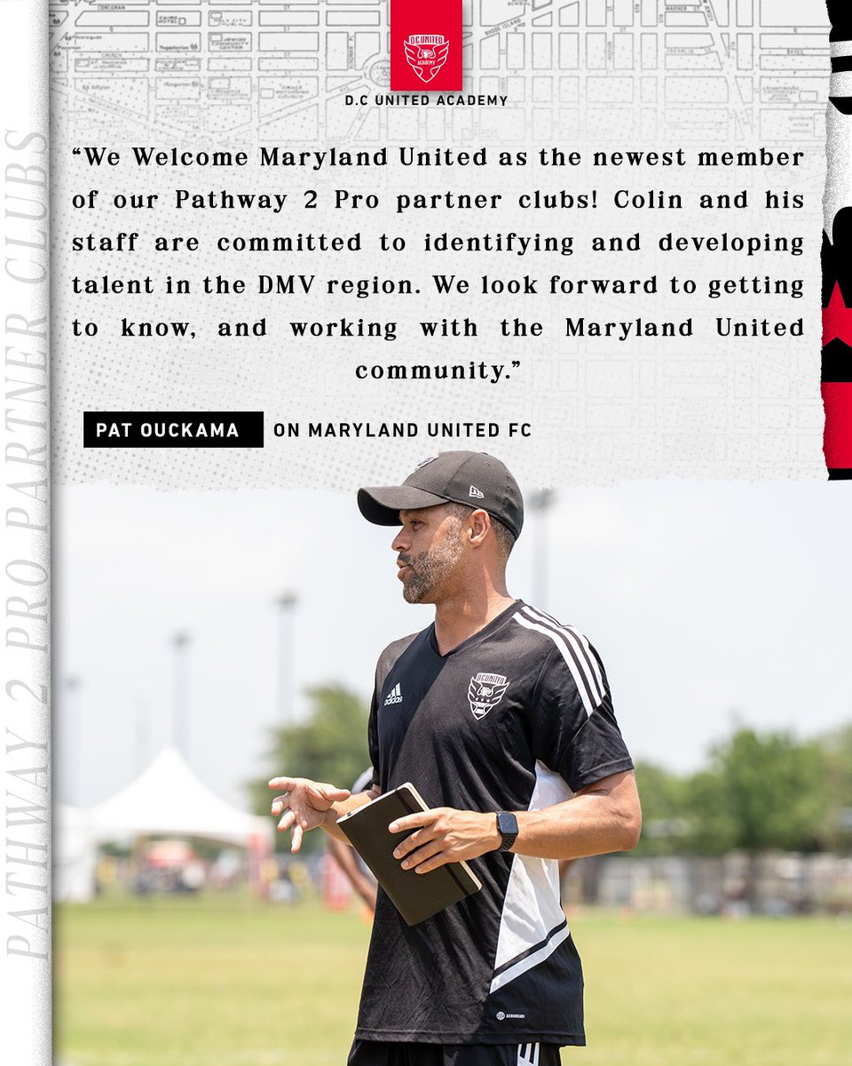 DCUyouth's tweet photo. Thrilled to announce our partnership with Maryland United FC as our official Pathway 2 Pro Partner!🤝🌟 

Excited to work together in nurturing young talent and creating a clear path toward professional success.⚽💫 

#Pathway2Pro #DCUYouth  #VamosDCU https://t.co/9y8kf55NiO