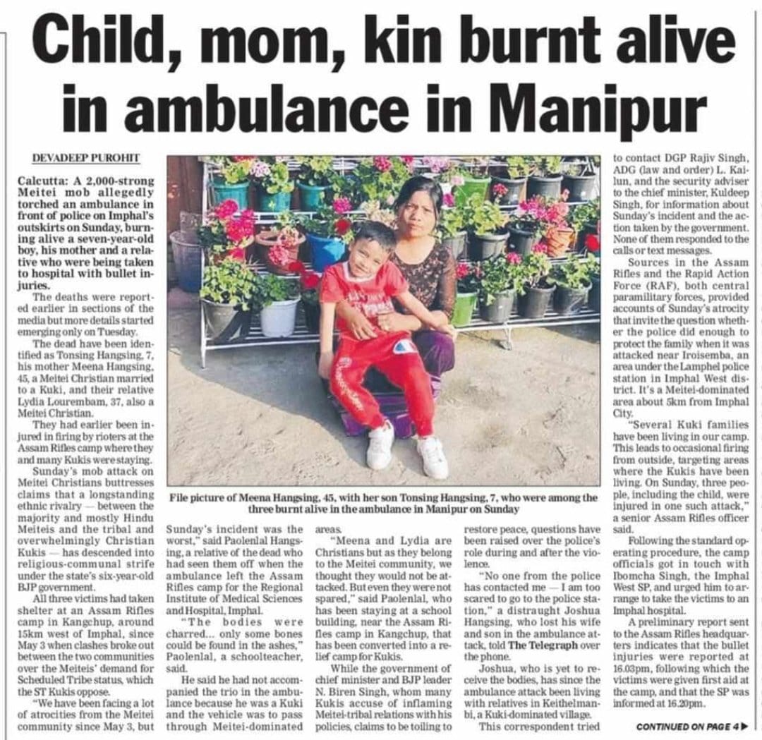 SAHR_Watch's tweet photo. The situation in Manipur only keeps getting worse, absolutely heartbreaking! https://t.co/D257fF1hh9