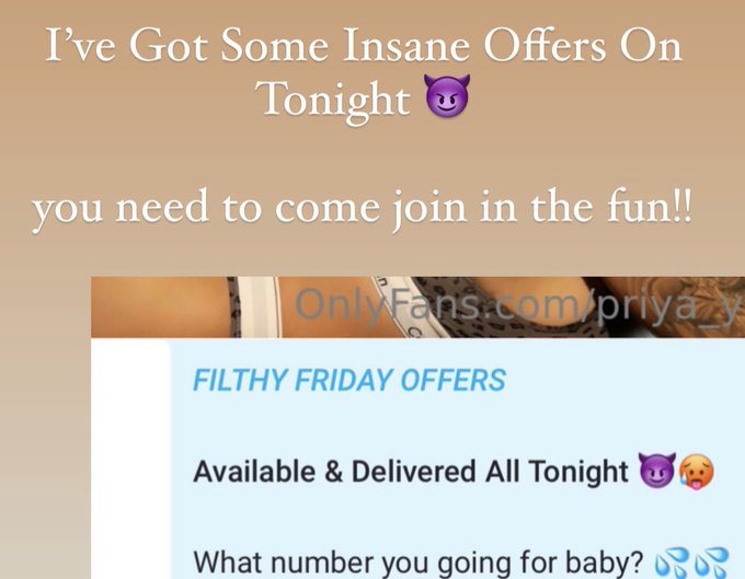I&rsquo;ve Got Some Insane Filthy Friday Offers On My Page Tonight 🤯🥵  You Need To Come Join In The Fun!!  https://t