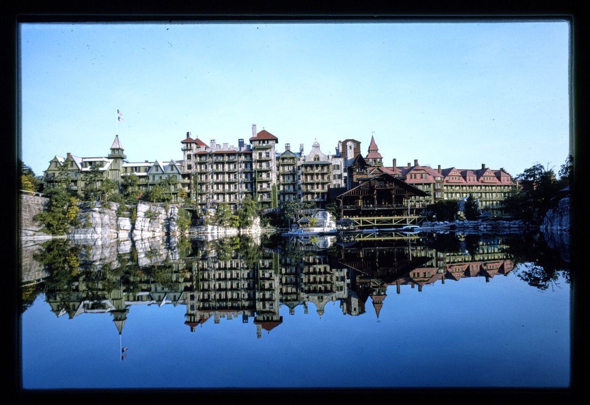 mohonk center and porch, new paltz, new york, 1976