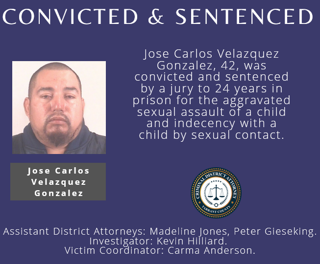 TarrantCountyDA's tweet photo. Thanks to the Fort Worth Police Department for their work on this case and for their commitment to keeping our community safe. https://t.co/kv05L141oB