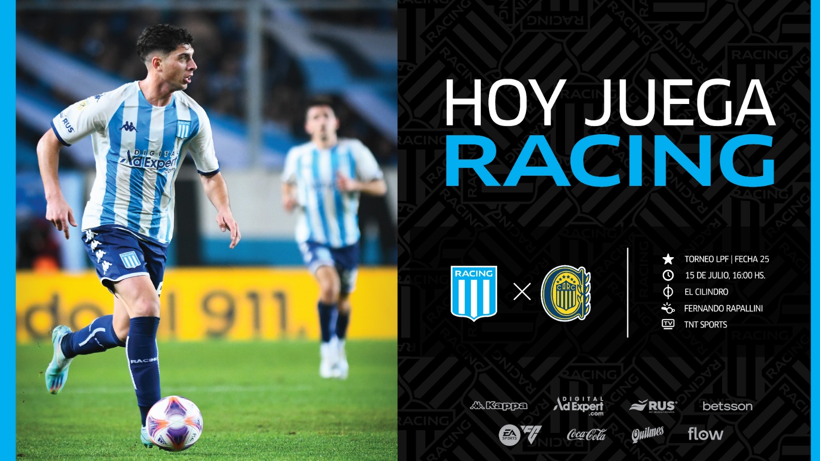 Vamos @racingcluburu +3 !! 🟢⚪️