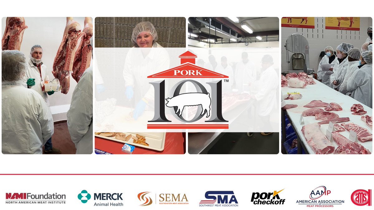 📣Calling all pork enthusiasts!🐷Join us at the our Pork 101 courses for an exceptional educational experience. Course 1:🗓️October 16-18, 2023📍@iowastateu Course 2:🗓️October 31-November 2, 2023📍@penn_state meatscience.org/events-educati…