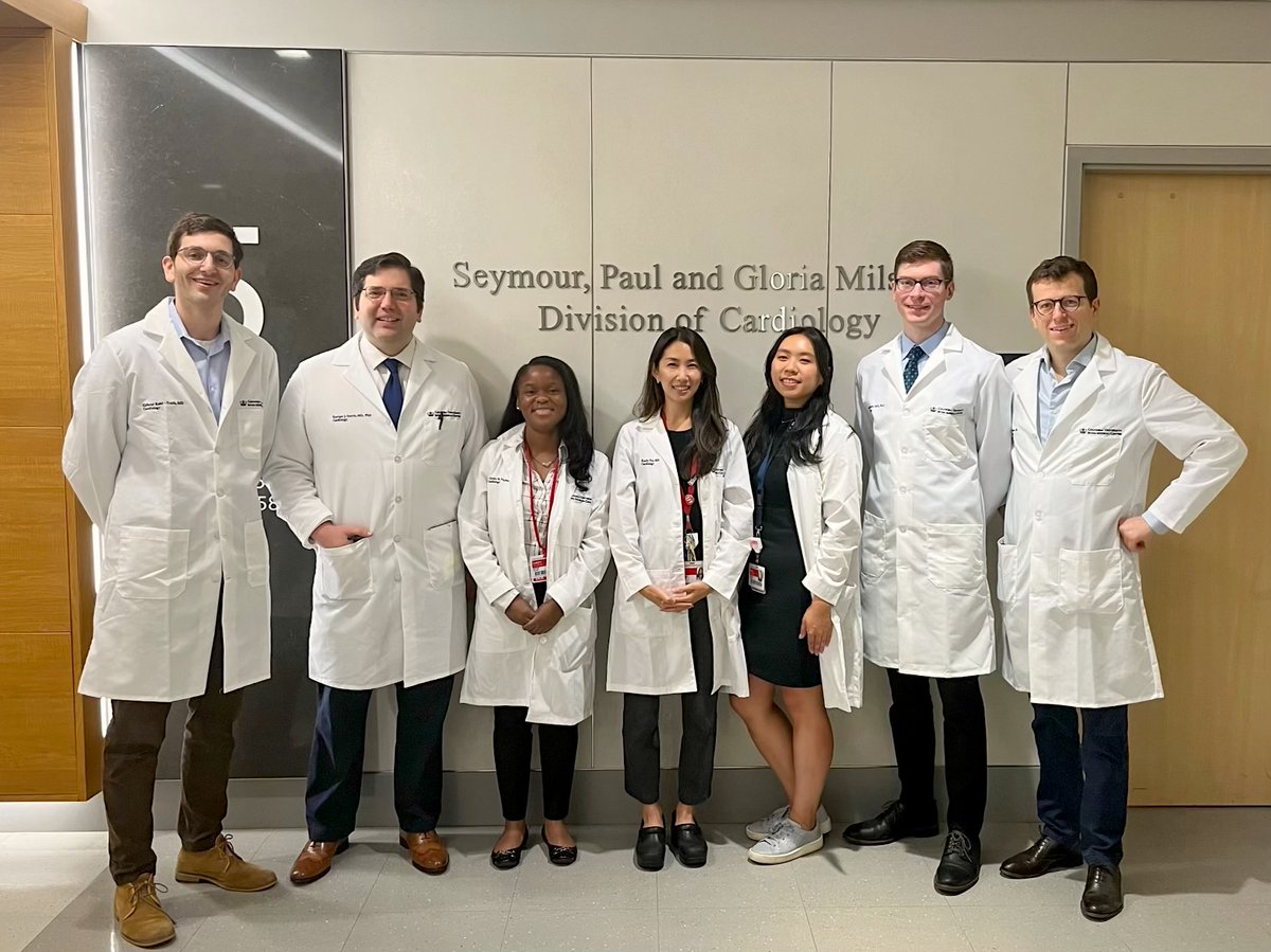 Congratulations to @Columbia's freshest cardiologists on completing their first clinical week of fellowship! 🫀🩺We can't wait to see all that you accomplish 🌟💫 @ColumbiaMed @SMarxLab @NYPCUCVI