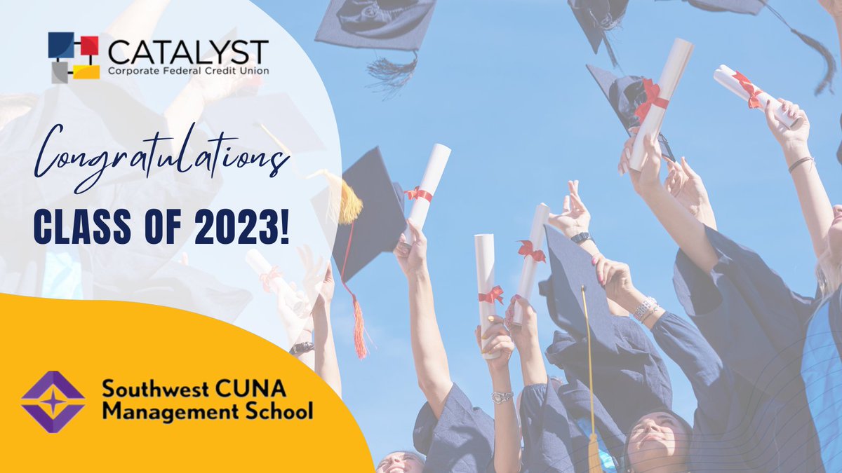 catalystcorpfcu's tweet image. Congratulations SCMS Class of 2023 from your friends at Catalyst Corporate! Your hard work and dedication doesn't go unnoticed. #conGRADulations #SCMSClassof23 #hardwork