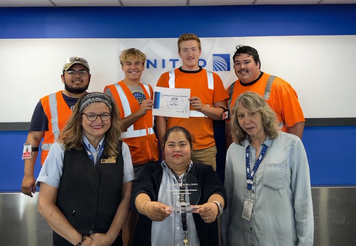 Our Tier 2 Winner for May United & Unifi AO Balance Scorecard, ATW (Appleton, WI) with a score of 95.7! #Awesome #WaytoGo @ATWairport @UnifiAviation @united @jasonashley83 @g_bock11_ @UA_Alicia @Jmass29Massey