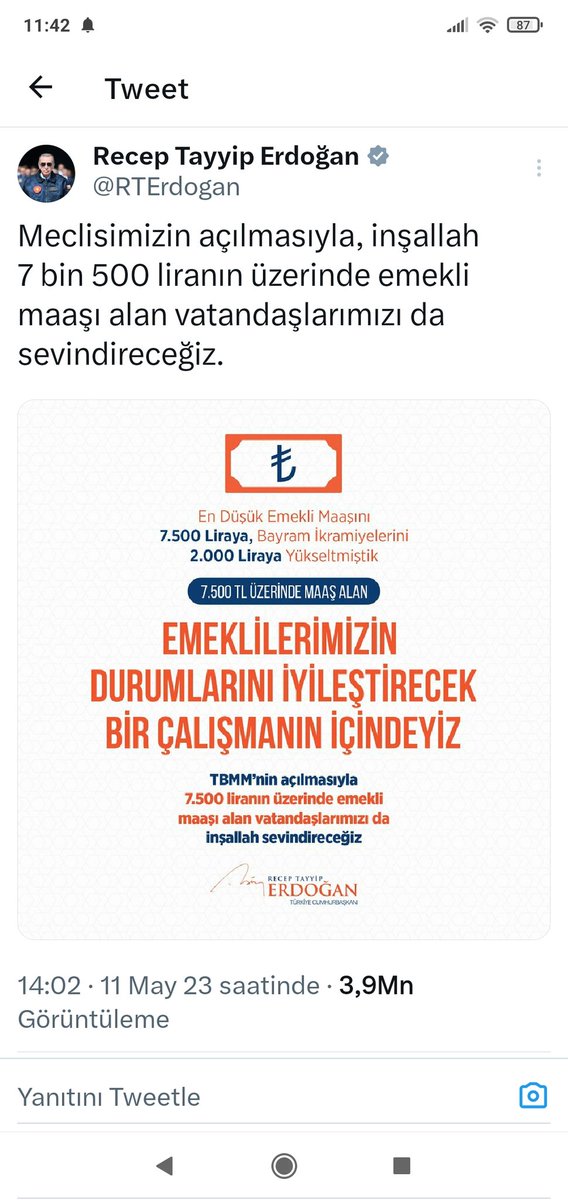 AkNojoom's tweet photo. Keşke verdiğiniz sözü tutsaydınız sayın Cumhurbaşkanım
@RTErdogan
#EmeklininSabrıTaşıyor https://t.co/OlAZw8aXrb