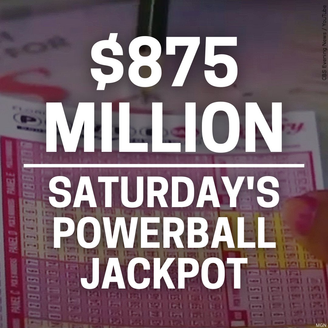 The Powerball jackpot for the next drawing has grown to $875 million — the third highest ever.
READ MORE: https://t.co/jY77cAfPDl https://t.co/MfRQEgYzqv