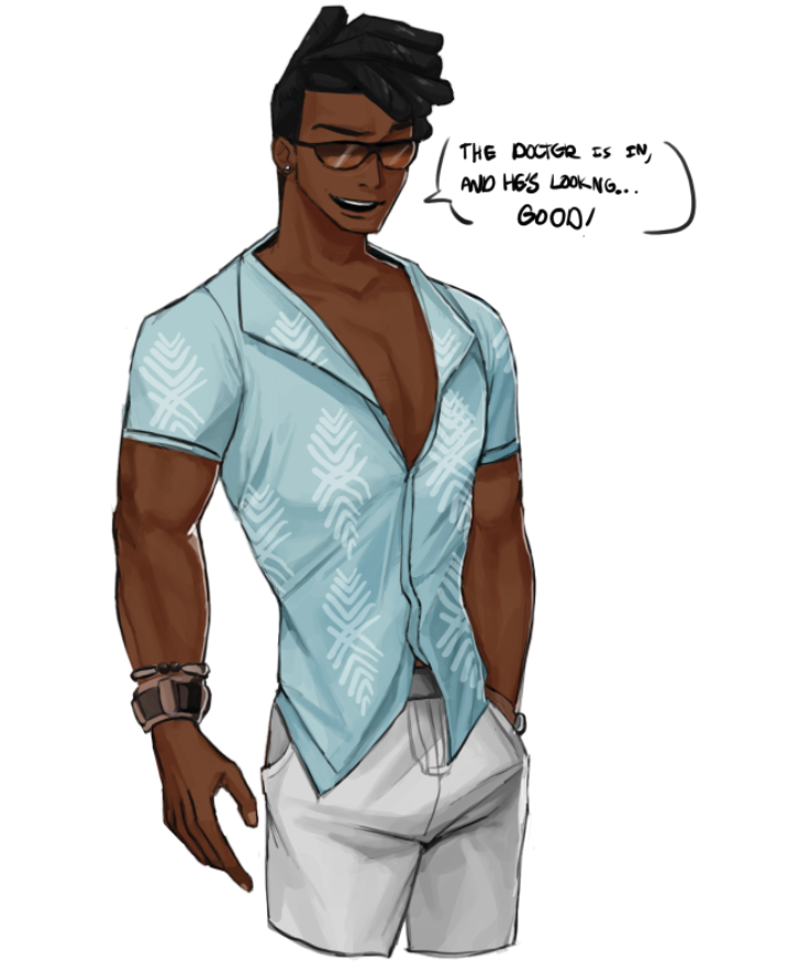 Tropical Baptiste with Talon hair!

#Overwatch2 #OverwatchFanart #Baptiste