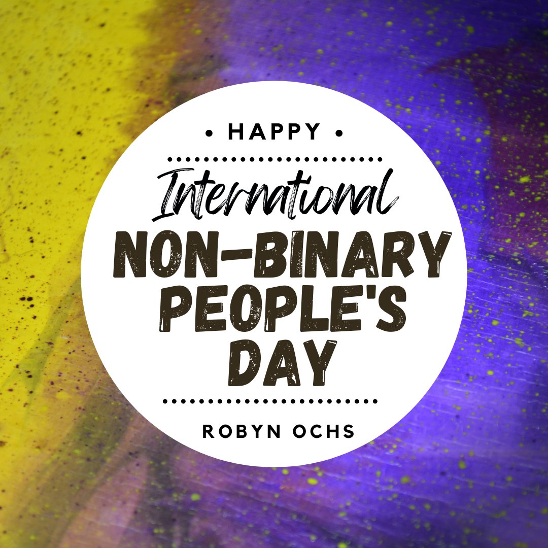 Happy International #NonBinaryPeoplesDay! 
Today we recognize and celebrate the infinite variety of expression in non-binary genders around the world. 💛🤍💜🖤