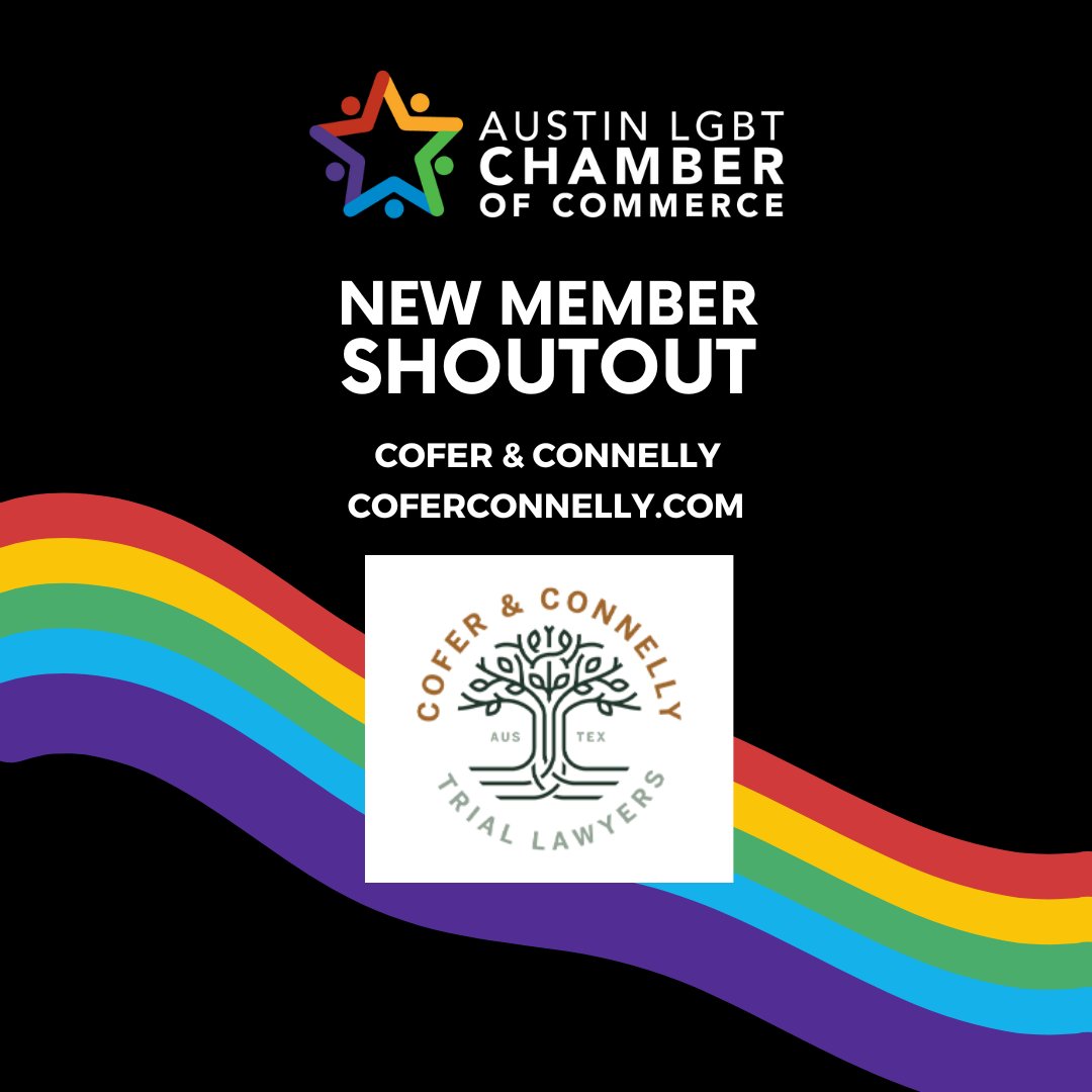 Please help us welcome Cofer &amp; Connelly to the #austinlgbtbiz! Cofer &amp; Connelly's Austin attorneys have 60+ years of combined experience. They've handled more than 25,000 criminal and family law cases over more than 370 jury trials. Learn more at coferconnelly.com