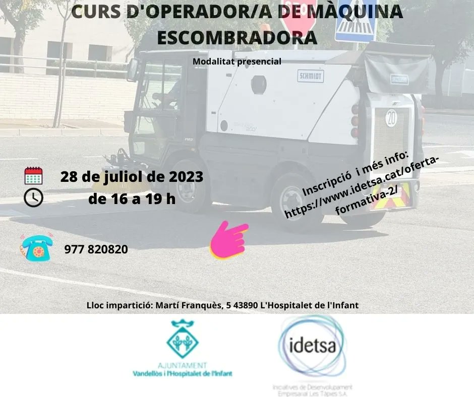 idetsa's tweet photo. Formació vàlida a nivell nacional, per treballar a tot Espanya. Temaris adaptats segons el Reial decret 1215/1997 i UNE. Apunta't !!! #formació #ocupació https://t.co/4UsGbwxxra