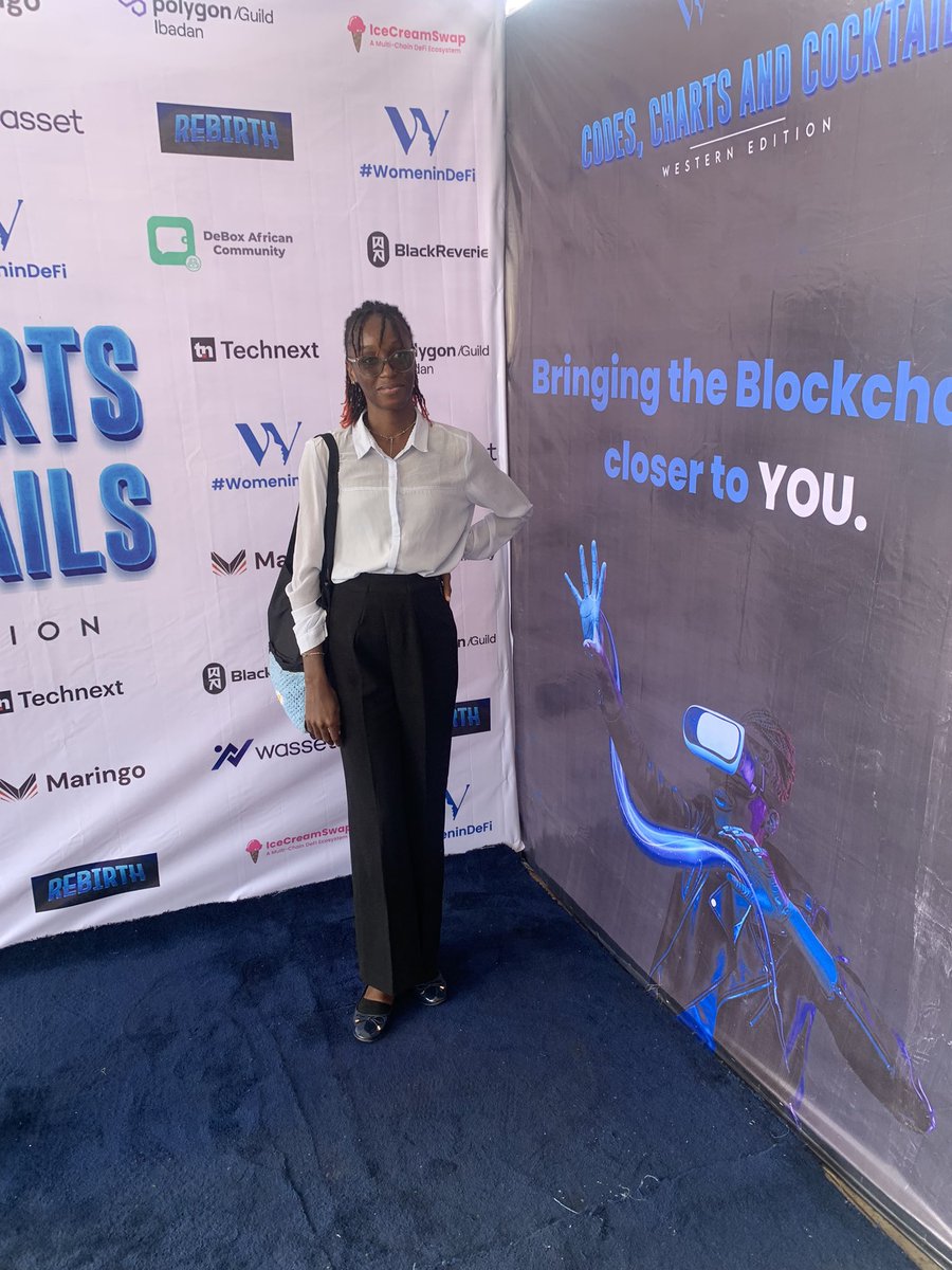CQ_Elzz's tweet photo. I did a fun thing last weekend. I attended my first physical web3 event and it was worth every bit of my time. Thankful to @SaraIdahosa and @women_in_defi for hosting such an event. #cccibadan was it!
It was fun connecting with wonderful people @rare_theGem @prechy_okafor https://t.co/zPhbXxwy6a