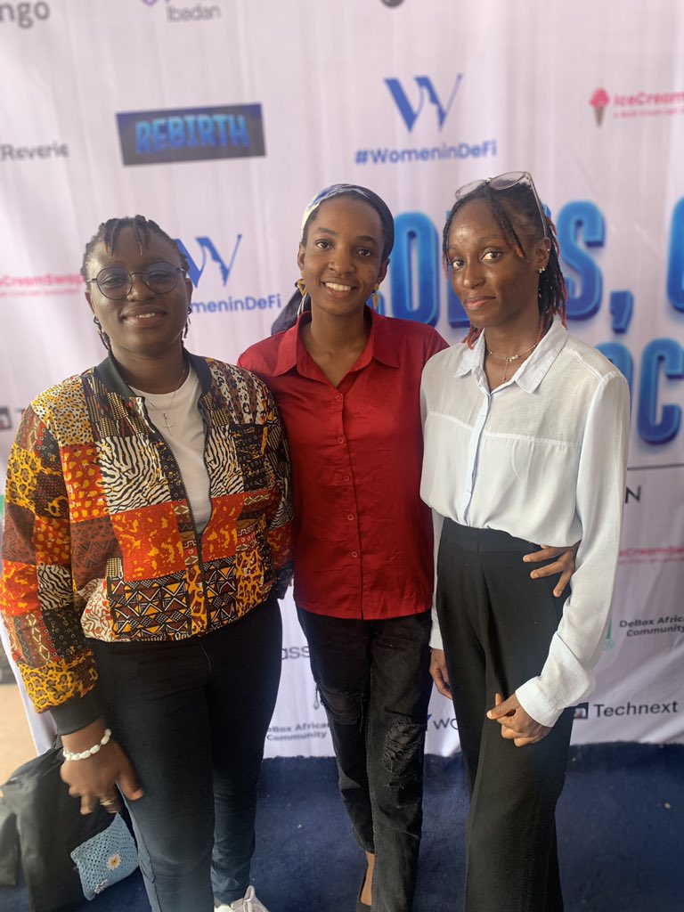 CQ_Elzz's tweet photo. I did a fun thing last weekend. I attended my first physical web3 event and it was worth every bit of my time. Thankful to @SaraIdahosa and @women_in_defi for hosting such an event. #cccibadan was it!
It was fun connecting with wonderful people @rare_theGem @prechy_okafor https://t.co/zPhbXxwy6a