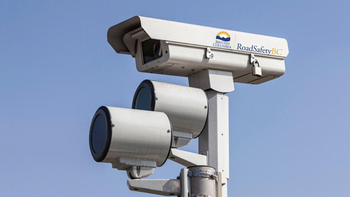 RoadSafetyBC's tweet photo. #FunFactFriday Intersection safety cameras help reduce collisions and improve intersection safety by detecting and recording traffic violations. They serve as a reminder to all drivers to follow the rules of the road. 
Learn more: https://t.co/EU3u89cWbA
#IntersectionSafety https://t.co/DzslUzA0YJ