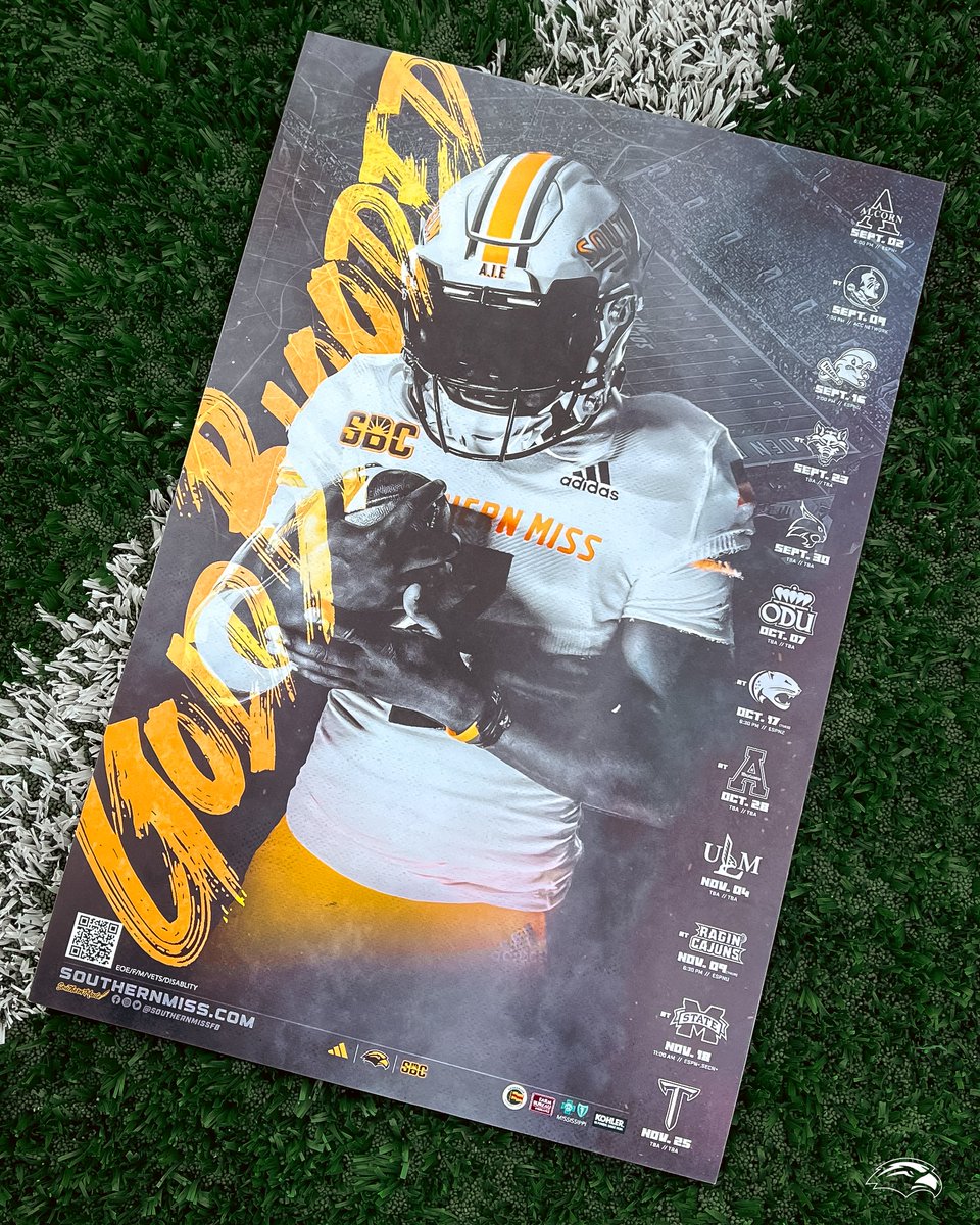 SouthernMissFB's tweet photo. Building A Brand ⤵️

🟡 𝗚𝗢𝗟𝗗 𝗕𝗟𝗢𝗢𝗗𝗘𝗗

#AIE | #SMTTT https://t.co/NlumhUvrgy
