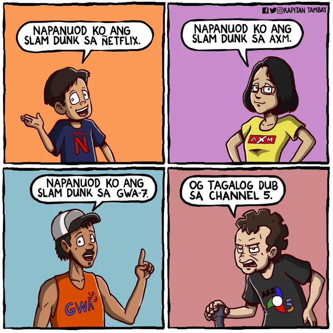 Age reveal kung saang channel napanuod ang Slam Dunk.