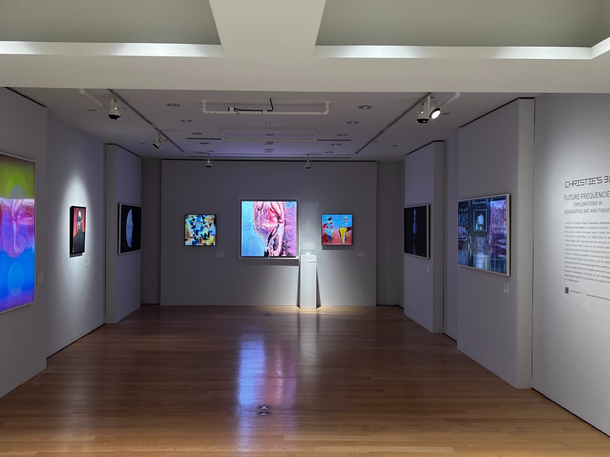 nicoleasales's tweet photo. All works from our newest auction #FutureFrequencies with @gucci are on view @ChristiesInc NY. Stop by and say hey by July 23. In this gallery: @zachlieberman @minneatairu @pronounceddrop @nicolassasson @bottoproject @videodrome @NeuralBricolage @clairesilver @emikusano https://t.co/TCseWY927g