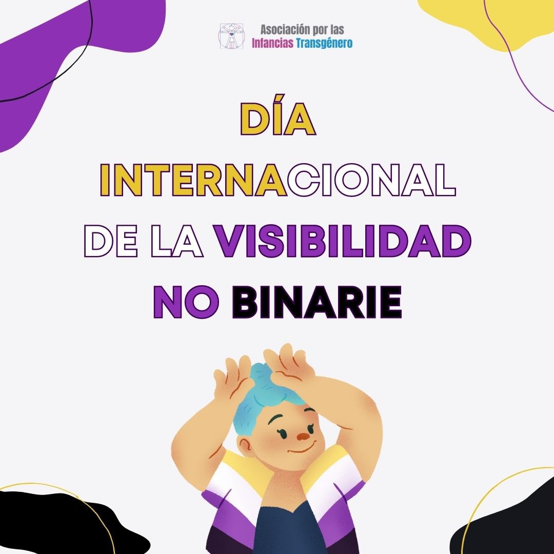 InfanciasTrans's tweet photo. El 14 de Julio se conmemora el Día de la Visibilidad No Binaria.
¡Exploremos fuera del binarismo de género! #visibilidadnobinarie https://t.co/1ahkXsgnhr