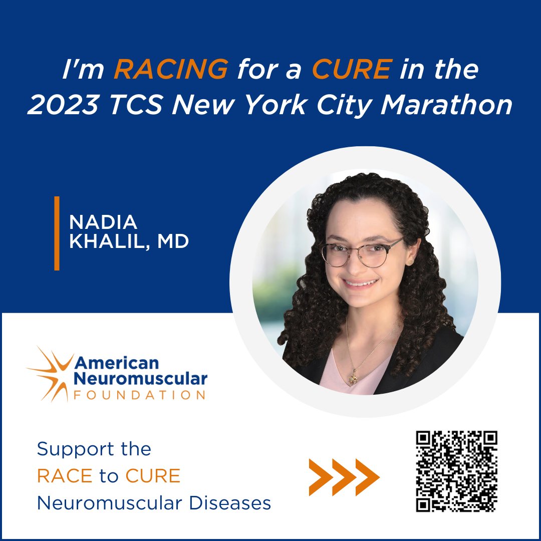 Excited to share that I’m running my first marathon for <a href="/AmNmFoundation/">American Neuromuscular Foundation</a> <a href="/AANEMorg/">AANEM</a> this year! Help me reach my fundraising goal of 5K$ to support vital research and education to transform the lives of those living with neuromuscular disorders 💪🏽 neuromuscularfoundation.org/nadia