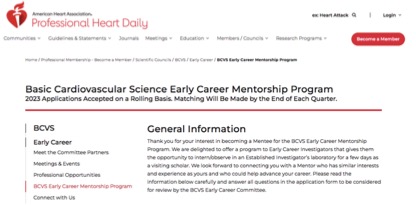 Emma Louise Robinson, PhD, FHFA (@robinson7l) on Twitter photo In the run up to #BCVS2023, check out the <a href="/BCVSearlyCareer/">Basic Cardiovascular Sciences (BCVS) Early Career</a> mentorship program! You can spend up to 1 week in the lab with your #AHA mentor to learn new skills, concepts and/or seek career advice. <a href="/SusmitaSahooPhD/">Susmita Sahoo</a> <a href="/Jess4genes/">Jessica Pfleger</a> <a href="/BarefieldD/">Dave Barefield, PhD</a> <a href="/JonPHeart/">Jon Pagtakhan</a> professional.heart.org/en/partners/sc… In the run up to #BCVS2023, check out the <a href="/BCVSearlyCareer/">Basic Cardiovascular Sciences (BCVS) Early Career</a> mentorship program! You can spend up to 1 week in the lab with your #AHA mentor to learn new skills, concepts and/or seek career advice. <a href="/SusmitaSahooPhD/">Susmita Sahoo</a> <a href="/Jess4genes/">Jessica Pfleger</a> <a href="/BarefieldD/">Dave Barefield, PhD</a> <a href="/JonPHeart/">Jon Pagtakhan</a> professional.heart.org/en/partners/sc…