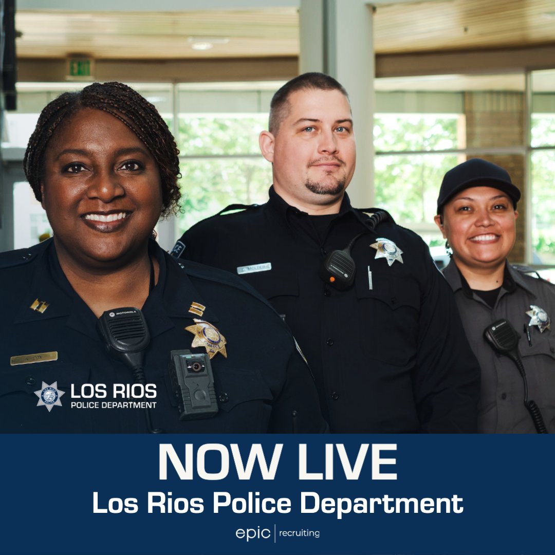 Congratulations to the Los Rios Police Department on the launch of their new Epic Recruiting website!

Check it out by visiting JoinLosRiosPolice.com 💯

 #LosRiosPD #LosRios #CollegePolice #EpicRecruiting