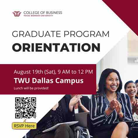 Calling all new students from Summer and Fall 2023! We are having an in-person orientation on August 19th on our Dallas campus. Whether you are in our MBA, MHA, or Dual program, we would love to see you there. RSVP at forms.gle/CzVNyBKevcwT8u…