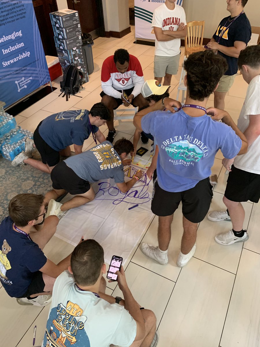 RoyerDJR's tweet photo. @DeltaTauDelta #compassbeta Life of Excellence in action in Bloomington IN with member development and leadership programming! https://t.co/Y84CjTnJwO