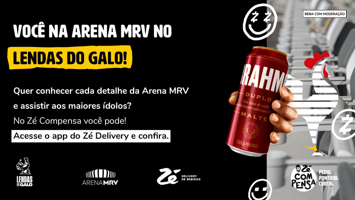 ArenaMRV's tweet photo. O Zé leva você para conhecer a Arena MRV e assistir o Jogo das Lendas! Quer saber mais? Acesse o app do Zé e troque seus pontos do Zé Compensa por essa experiência exclusiva!
#zecompensa #zecompensa #bebacommoderação https://t.co/HM1BNM13gy