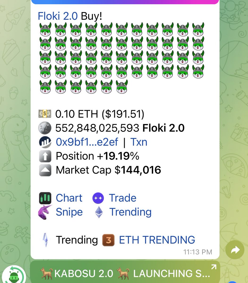 While we we’re Floking around we found out we’re trending #3 🟩