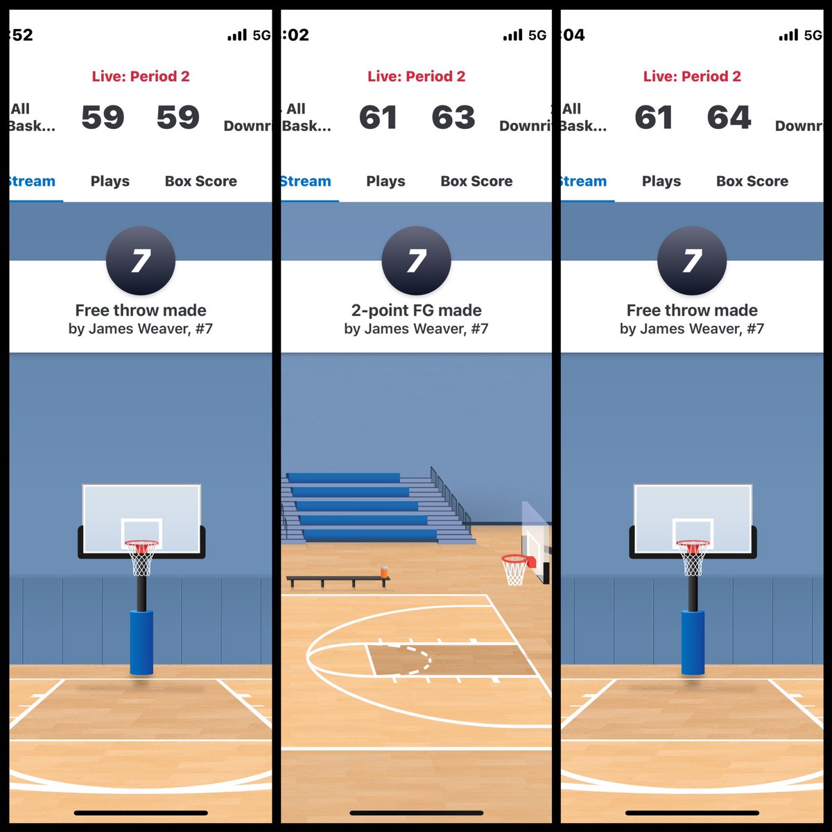 Gus Weaver (@313lifebrand) on Twitter photo My boy @Slipgod_12 just had a clutch finish in a 2-OT win for the <a href="/DownriverBadBoy/">Downriver BadBoyz</a> in Milwaukee!
Shout to @GCsports for the live updates because I’m in Detroit! <a href="/ny2labasketball/">NY2LA Basketball</a> #primetime #clutch #bigmoments #bigwin My boy @Slipgod_12 just had a clutch finish in a 2-OT win for the <a href="/DownriverBadBoy/">Downriver BadBoyz</a> in Milwaukee!
Shout to @GCsports for the live updates because I’m in Detroit! <a href="/ny2labasketball/">NY2LA Basketball</a> #primetime #clutch #bigmoments #bigwin