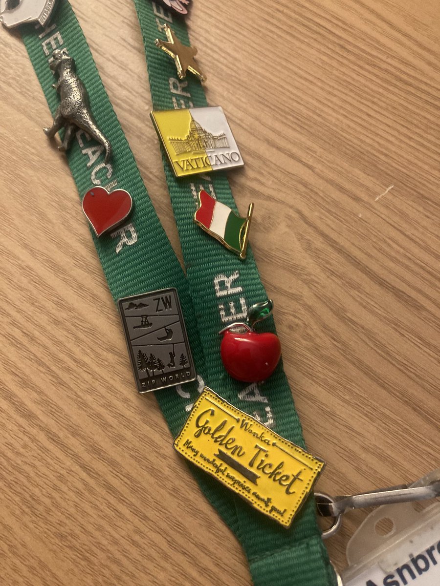 I collect badges and the kids have cottoned on. Two children bought me new badges this year and I was teary when they gave them to me and said ‘I’ve added to your collection’ 🥰🥺
