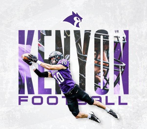 After an amazing conversation with @CoachDHyatt I am blessed to receive an offer to continue playing football for @KenyonFootball! Huge thanks to all the Kenyon coaches!