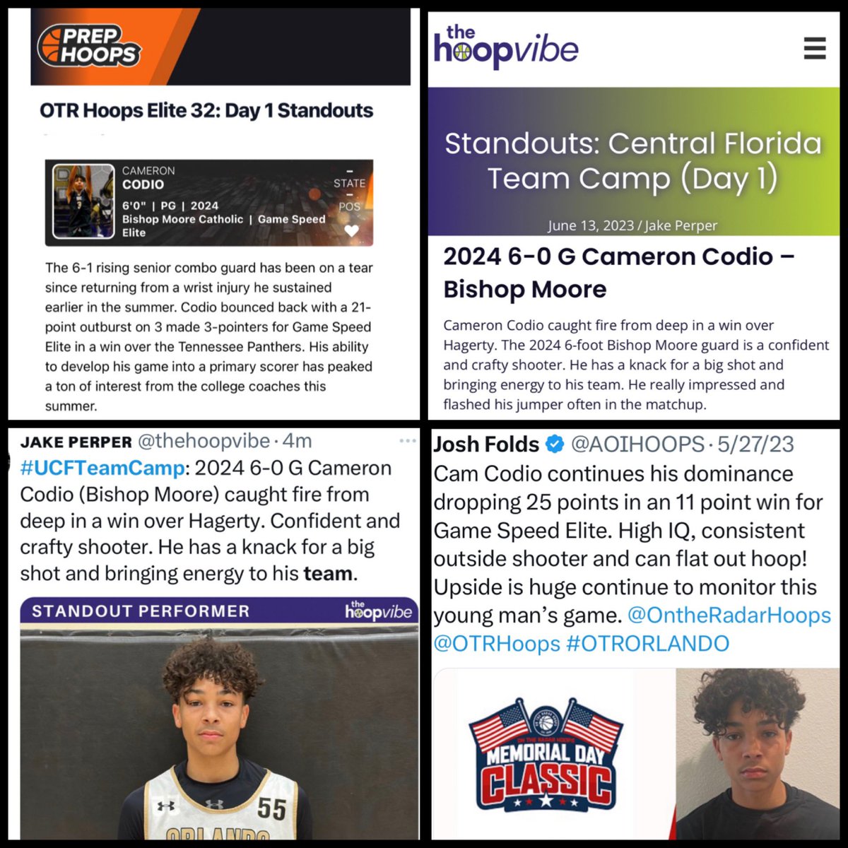 <a href="/CameronCodio/">Cameron Codio</a> Having a great spring/summer, keep working hard and enjoy your last tourney🏀 @GameSpeedElite <a href="/al_pegues/">CoachAL</a> <a href="/BMooreHoops/">Bishop Moore Catholic Boy's Basketball</a> <a href="/RossVDG14/">Ross Van De Griek OTR</a> <a href="/AOIHOOPS/">Josh Folds</a> <a href="/OTRHoops/">On the Radar Hoops Events</a> <a href="/OntheRadarHoops/">Shun Williams</a> <a href="/thehoopvibe/">ᴊᴀᴋᴇ ᴘᴇʀᴘᴇʀ</a> <a href="/prephoopsfl/">Prep Hoops Florida</a>