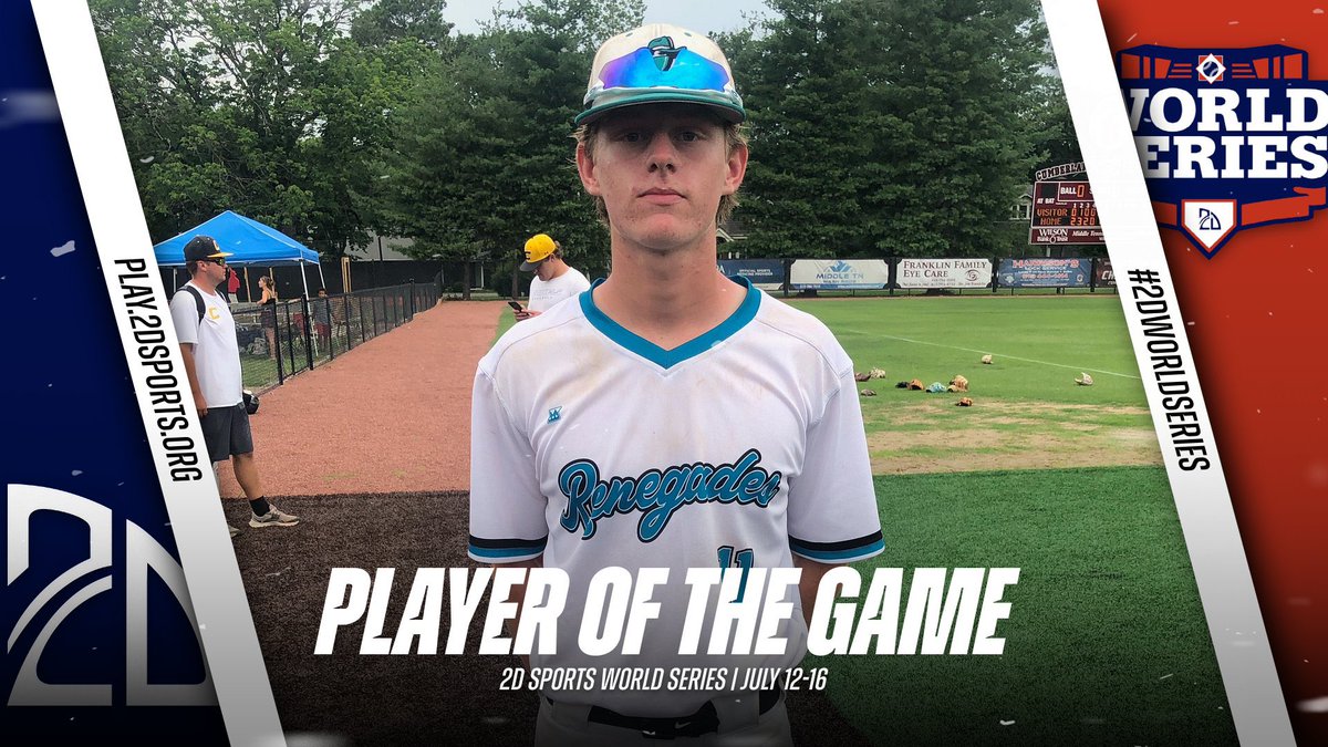 2D Sports Player of the Game (@2dsportspog) on Twitter photo ⭐️ PLAYER OF THE GAME ⭐️
Truman Moyer: 2-3 3B 2B 2RBI 1R
Summer Team: <a href="/RiverParish_Ren/">LAK Renegades</a>
#2DWorldSeries
<a href="/2DsportsTN/">2D Sports Tennessee</a> ⭐️ PLAYER OF THE GAME ⭐️
Truman Moyer: 2-3 3B 2B 2RBI 1R
Summer Team: <a href="/RiverParish_Ren/">LAK Renegades</a>
#2DWorldSeries
<a href="/2DsportsTN/">2D Sports Tennessee</a>