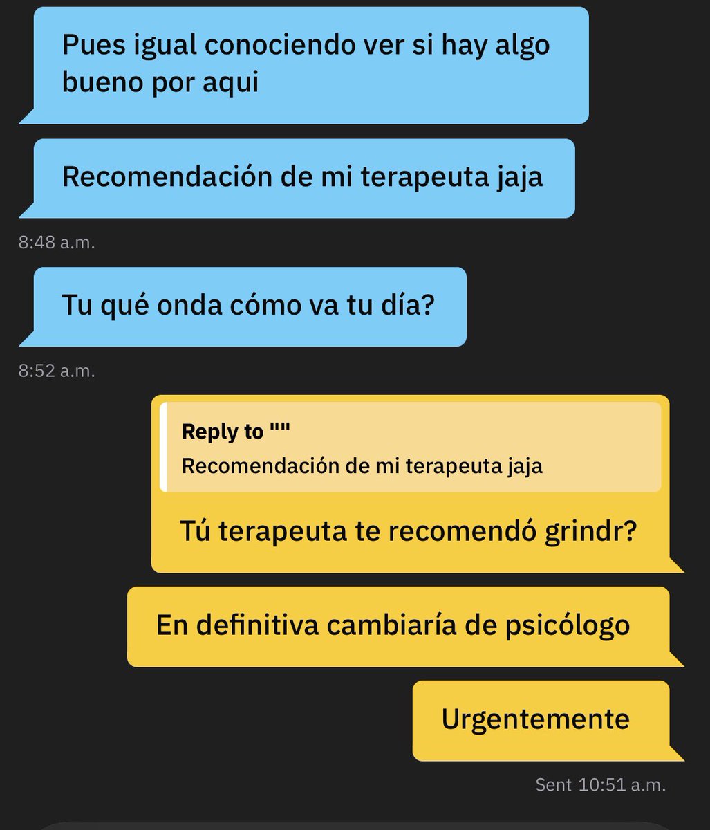 Si tú psicólogo te dice que descargues Grindr, no es ahí