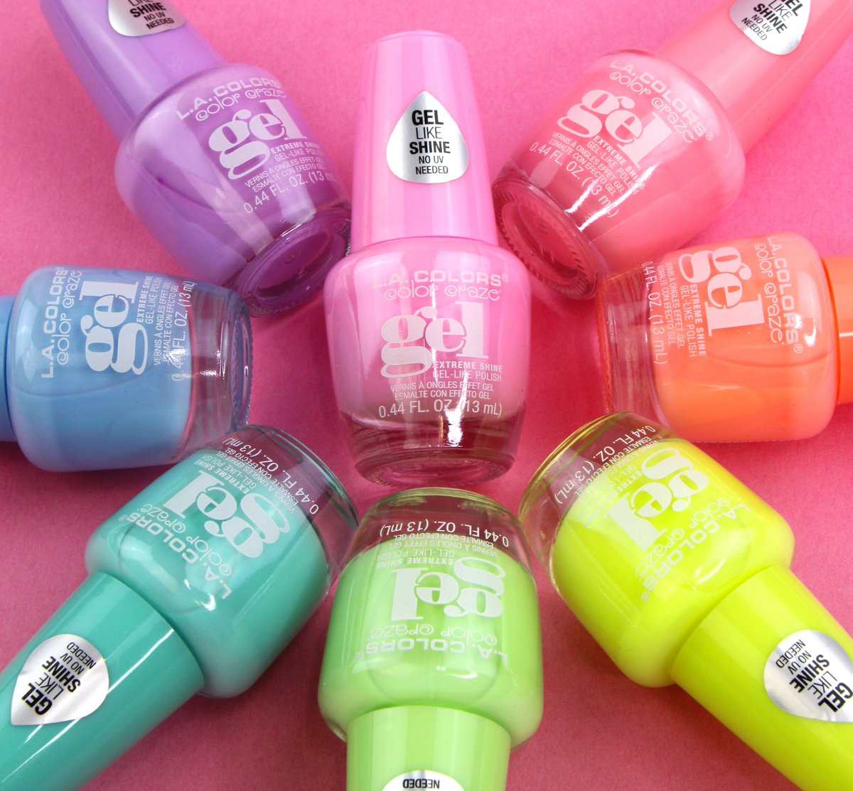 Step into Summer with a burst of color! Our Creamy Neon Gel Polishes are here to brighten up your day. 💅☀️

Select shades available at select @dollargeneral stores! 💛

#lacolorscosmetics #lacolors #dollargeneral 
#nails #nailsonfleek #nailsofinstagram #gelpolish