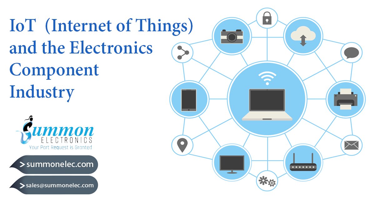 SummonElec's tweet photo. "Summon Electronics powers IoT! As a top distributor, we supply high-quality components that bring smart devices to life. Ride the IoT wave with us, for reliable, seamless connectivity. #IoT #SummonElectronics #DistributorExcellence" https://t.co/SrzXVc9RyZ