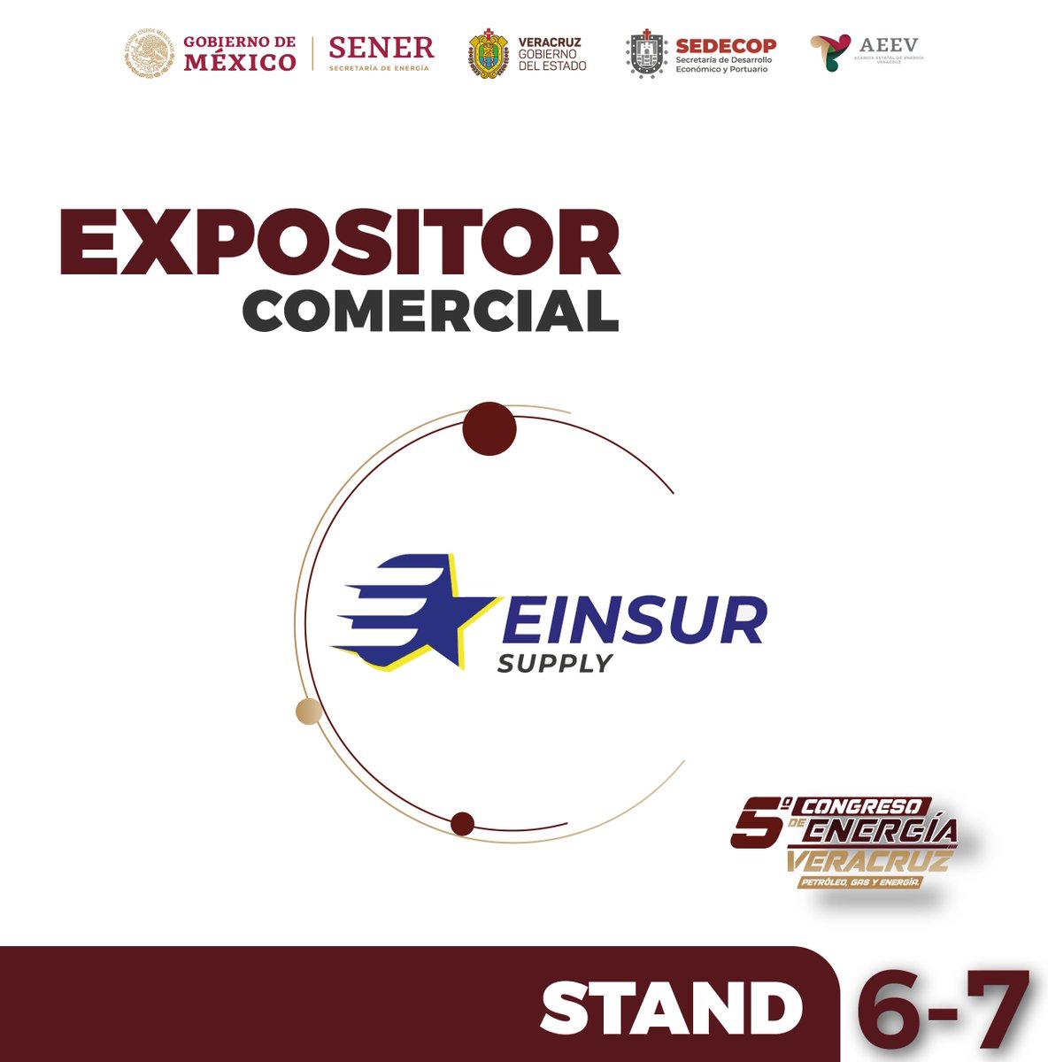 El #CongresodeEnergíaVeracruz le da la bienvenida a #einsursupply, empresa mexicana enfocada al suministro de soluciones en equipos de medición y control de fluidos.

einsursupply.com

¡Bienvenidos!

#Veracruz #Petroleo #oilandgas #Energia #Noticias