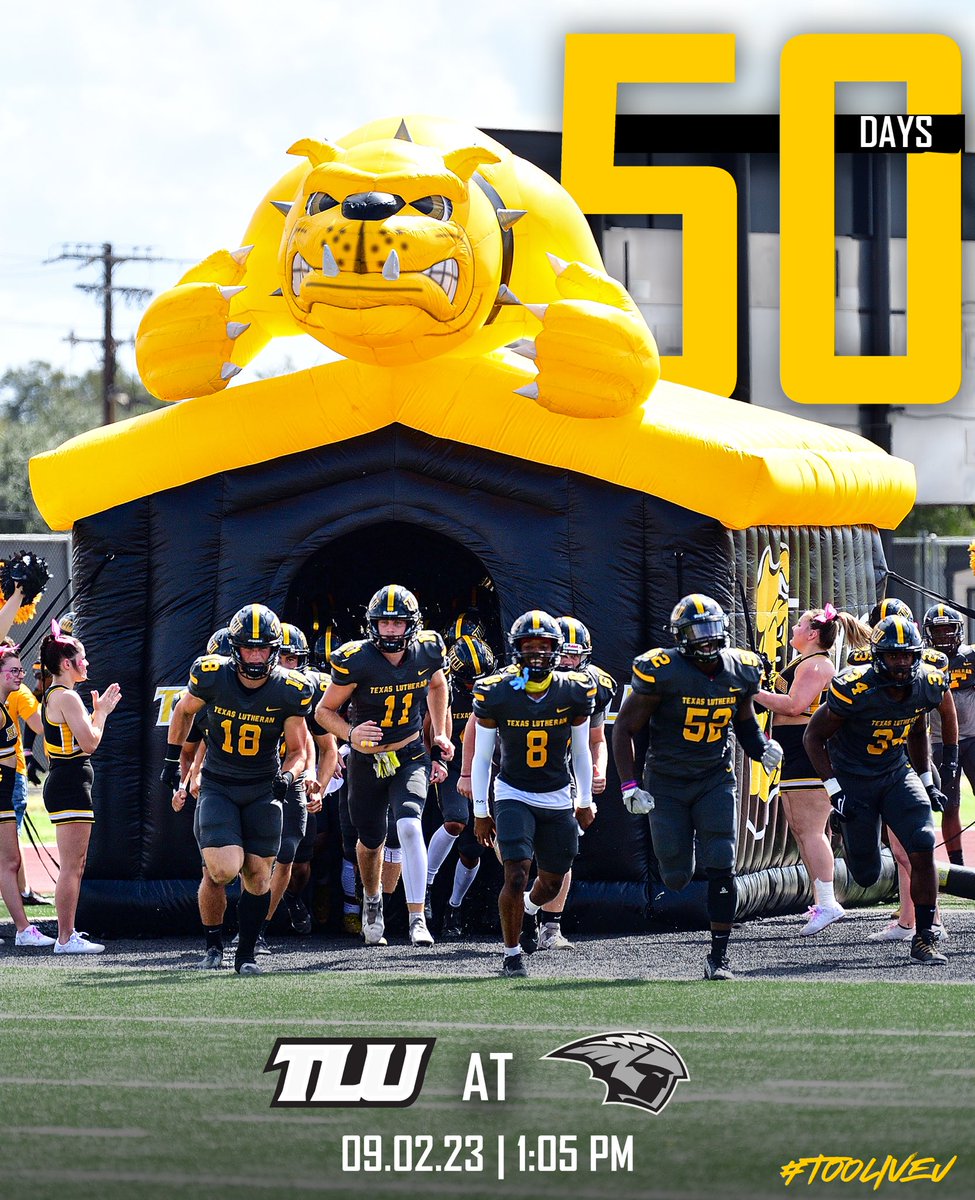 TLU_Football's tweet photo. We can feel it in the air ⏳

#TooLiveU | #PupsUp https://t.co/SAvcyQVxeO