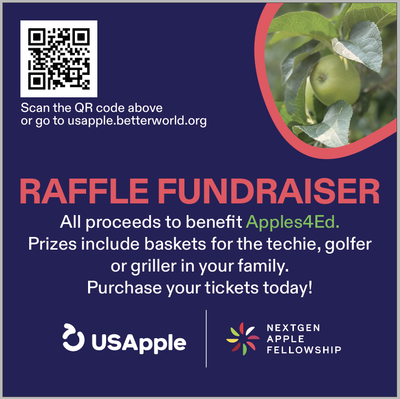 usapples's tweet photo. This year at @Outlook2023, the NextGen Fellowship is selling raffle tickets for some awesome prizes.# Visit https://t.co/pQHw3wlKUY today to buy tickets! All proceeds will benefit USApple’s #Apples4Ed program aimed at improving student health and nutrition.
#Apples #Outlook2023 https://t.co/0DX5yHp7Of