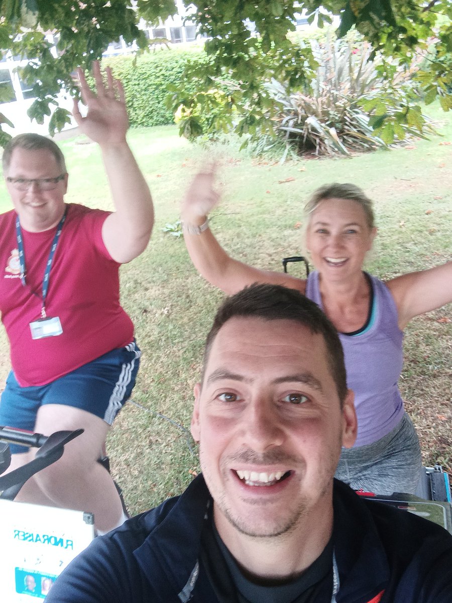 PlumeMaths's tweet photo. What a pleasure to support our  charity event for Matt, Mandy and Ade (who we were so privileged to work with in maths) today. Not only did we have a go on the bike and treadmill, but a group of us went for a walk at the end of the day to add a few more miles! @Plume_Principal https://t.co/UPpCbN10Yg