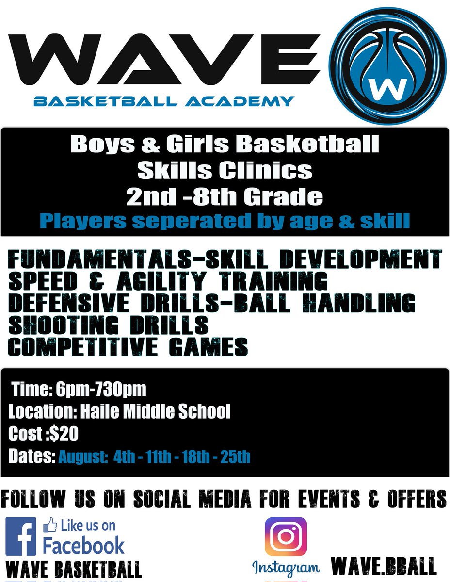 Back to school August skills clinics dates are here!