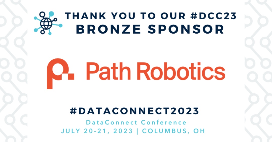 wia_community's tweet image. The 2023 @DataConnectConf wouldn&apos;t be possible without support from our incredible sponsors👏 Don&apos;t miss out on the opportunity to connect with organizations like @PathRobotics at this year&apos;s event!

bit.ly/3rhKTs2

#dataconnectconf #dataconnect2023 #DCC23