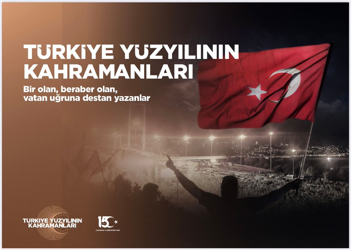 15 Temmuz darbe ve işgal girişimine milletimiz kahramanca direnmiş milli iradeye canı pahasına sahip çıkmıştır.

Birlik ve beraberliğimiz daim olsun. Dönmeyi düşünmeyen yiğitlere selam olsun. 
Aziz şehitlerimizi rahmetle, gazilerimizi şükranla anıyoruz🇹🇷