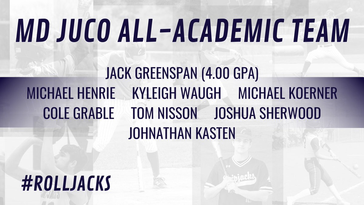 Peakeathletics's tweet photo. Congratulations to our student-athletes who have earned 2022-2023 MD JUCO All-Academic Team Honors!!!

#RollJacks https://t.co/LvRm84pujJ