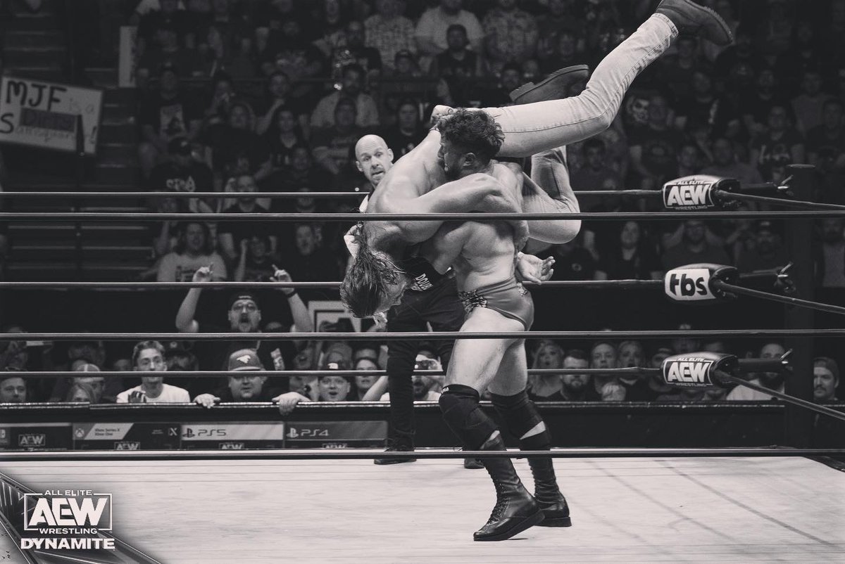 The_MJF's tweet photo. Rare picture of the famous “Saskatoon Bodyslam” circa 2023 https://t.co/cBO0X7mift