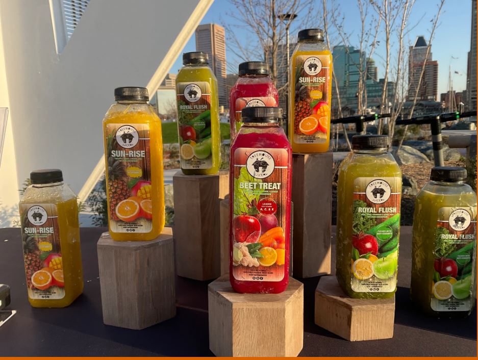 Treehouse Juicery is a Black Owned, Baltimore based company, which crafts fresh and cold-pressed juices. Their products are available online and at their location at 1821 N Charles Street. Stop by or order at bit.ly/46Pjn5l.