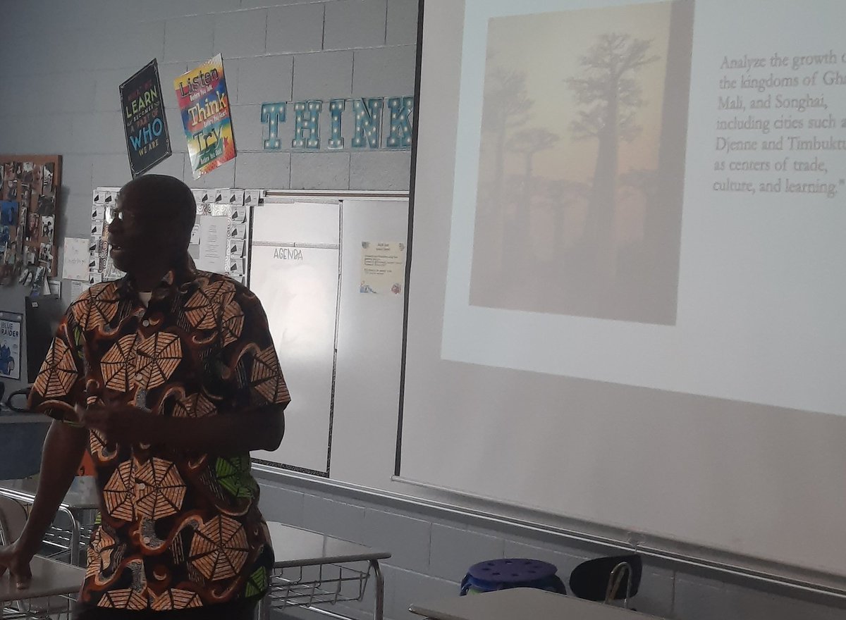 Our middle school teachers were blessed to have Dr. Ly present on West African History at the Summer Summit! <a href="/mtsuhistory/">MTSU History</a> <a href="/RCSMidSuccess/">RCS Success in the Middle</a>
